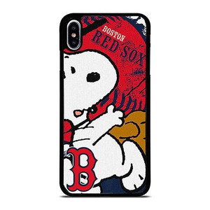 BOSTON RED SOX BASEBALL SNOOPY iPhone XS Max Case Cover