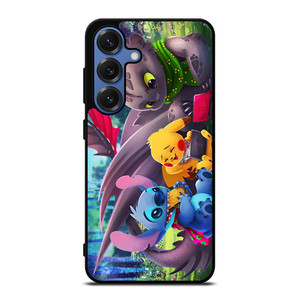 TOOTHLESS STITCH PIKACHU Samsung Galaxy S25 Case Cover