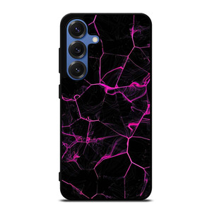 VIOLET ABSTRACT SMOKED GRID Samsung Galaxy S25 Case Cover