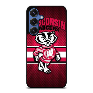 WISCONSIN BADGER FOOTBALL LOGO 2 Samsung Galaxy S25 Case Cover WISCONSIN BADGER FOOTBALL LOGO 2 Samsung Galaxy S25 Case Cover
