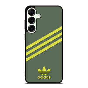 ADIDAS ORIGINALS STRIPES GREEN YELLOW Samsung Galaxy S25 Plus Case Cover