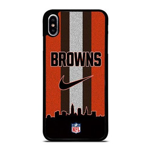 CLEVELAND BROWNS NIKE STRIPE iPhone XS Max Case Cover CLEVELAND BROWNS NIKE STRIPE iPhone XS Max Case Cover