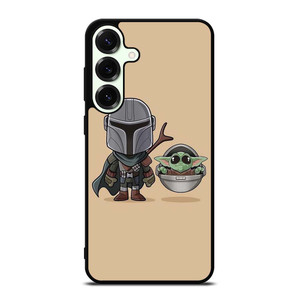 BABY YODA AND MANDALORIAN STAR WARS CUTE Samsung Galaxy S25 Plus Case Cover