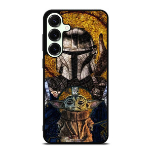 BABY YODA AND THE MANDALORIAN MOSAIC Samsung Galaxy S25 Plus Case Cover