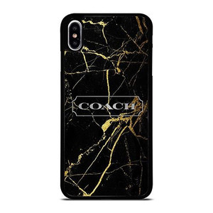 COACH NEW YORK GOLD MARBLE iPhone XS Max Case Cover