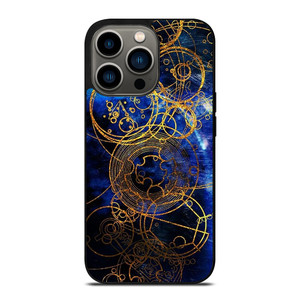 TIME LORD WRITING GOLD BLUE iPhone 13 Pro Case Cover