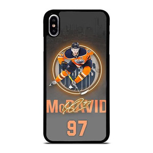 CONNOR MCDAVID EDMONTON OILERS PLAYER iPhone XS Max Case Cover