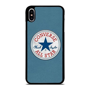 CONVERSE SNEAKERS LOGO BLUE iPhone XS Max Case Cover CONVERSE SNEAKERS LOGO BLUE iPhone XS Max Case Cover