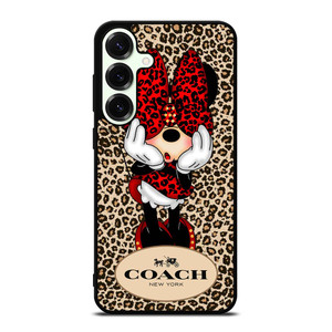 COACH MINNIE MOUSE LEOPARD Samsung Galaxy S25 Plus Case Cover