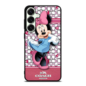 COACH MINNIE MOUSE PINK PATTERN Samsung Galaxy S25 Plus Case Cover