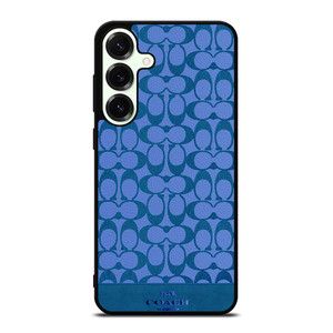 COACH NEW YORK LOGO PATTERN BLUE EMBLEM Samsung Galaxy S25 Plus Case Cover