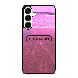 COACH NEW YORK LOGO PINK BEACH Samsung Galaxy S25 Plus Case Cover