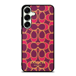 COACH NEW YORK PINK GOLD Samsung Galaxy S25 Plus Case Cover COACH NEW YORK PINK GOLD Samsung Galaxy S25 Plus Case Cover