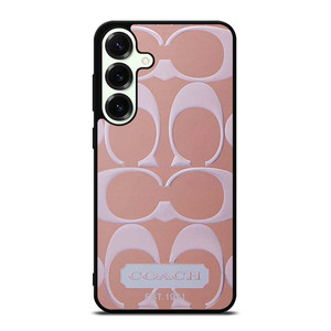 COACH NEW YORK PINK PATTERN Samsung Galaxy S25 Plus Case Cover COACH NEW YORK PINK PATTERN Samsung Galaxy S25 Plus Case Cover