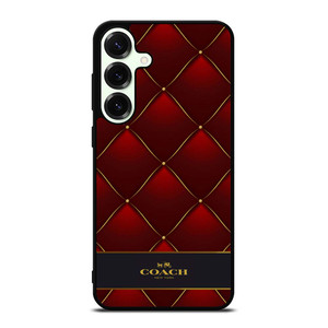 COACH NEW YORK RED GOLD Samsung Galaxy S25 Plus Case Cover