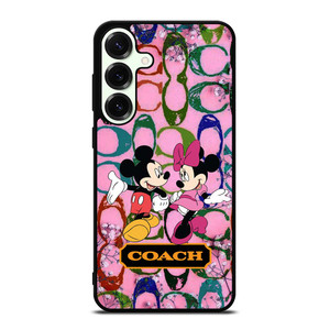 COACH PINK MICKEY MINNIE Samsung Galaxy S25 Plus Case Cover