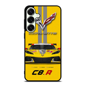 CORVETTE C8 R YELLOW Samsung Galaxy S25 Plus Case Cover