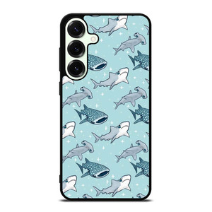 CUTE SHARK PATTERN Samsung Galaxy S25 Plus Case Cover CUTE SHARK PATTERN Samsung Galaxy S25 Plus Case Cover