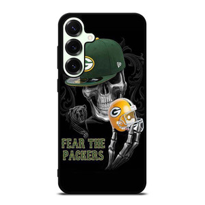 GREEN BAY PACKERS SKULL Samsung Galaxy S25 Plus Case Cover GREEN BAY PACKERS SKULL Samsung Galaxy S25 Plus Case Cover