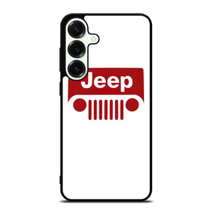 JEEP CAR LOGO RED Samsung Galaxy S25 Plus Case Cover