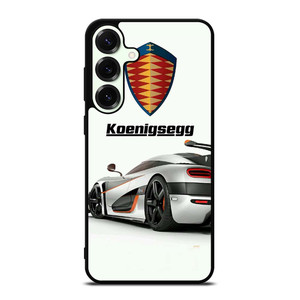 KOENIGSEGG WHITE CAR LOGO Samsung Galaxy S25 Plus Case Cover