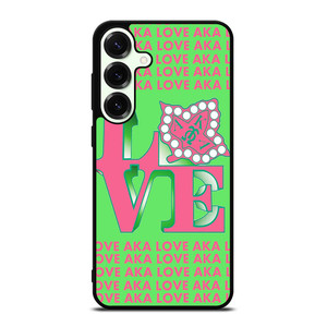 LOVE AKA PINK AND GREEN Samsung Galaxy S25 Plus Case Cover