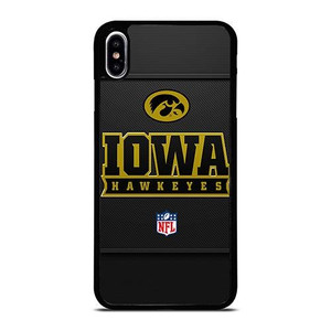 IOWA HAWKEYES CARBON LOGO iPhone XS Max Case Cover