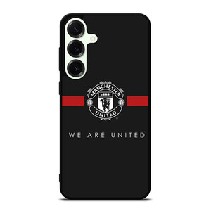 MANCHESTER UNITED BLACK Samsung Galaxy S25 Plus Case Cover