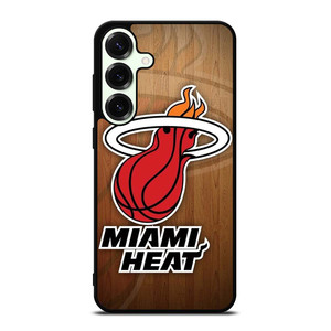 MIAMI HEAT WOODEN LOGO NBA Samsung Galaxy S25 Plus Case Cover
