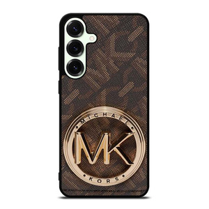 MICHAEL KORS LOGO MK BROWN WALLET Samsung Galaxy S25 Plus Case Cover