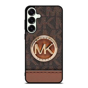 MICHAEL KORS LOGO MK WALLET BROWN Samsung Galaxy S25 Plus Case Cover