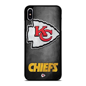 KANSAS CITY CHIEFS METAL LOGO iPhone XS Max Case Cover
