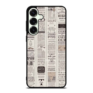 OLD NEWSPAPER PATTERN Samsung Galaxy S25 Plus Case Cover