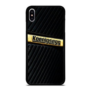KOENIGSEGG GOLD BLACK CARBON iPhone XS Max Case Cover KOENIGSEGG GOLD BLACK CARBON iPhone XS Max Case Cover