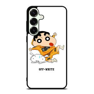 SHIN CHAN X OFF WHITE Samsung Galaxy S25 Plus Case Cover SHIN CHAN X OFF WHITE Samsung Galaxy S25 Plus Case Cover