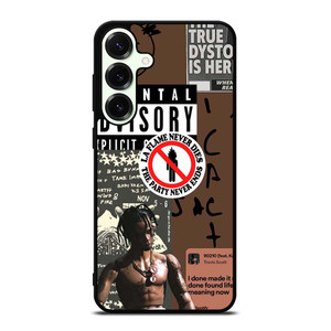 TRAVIS SCOTT RAPPER PARENTAL ADVISORY Samsung Galaxy S25 Plus Case Cover