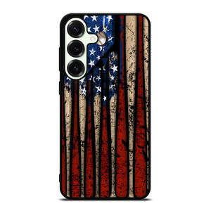 USA FLAG AMERICAN BASEBALL Samsung Galaxy S25 Plus Case Cover