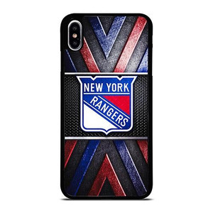 NEW YORK RANGERS NHL METAL LOGO iPhone XS Max Case Cover NEW YORK RANGERS NHL METAL LOGO iPhone XS Max Case Cover