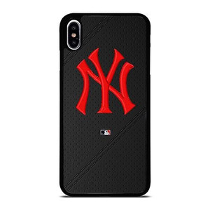 NEW YORK YANKEES STITCHING LEATHER iPhone XS Max Case Cover NEW YORK YANKEES STITCHING LEATHER iPhone XS Max Case Cover
