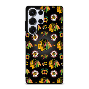 CHICAGO BLACKHAWKS COLLAGE LOGO Samsung Galaxy S25 Ultra Case Cover
