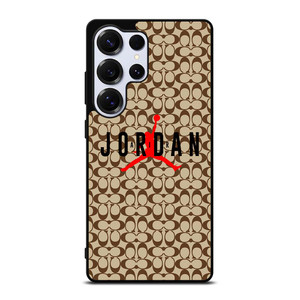 COACH NEW YORK AIR JORDAN BROWN Samsung Galaxy S25 Ultra Case Cover