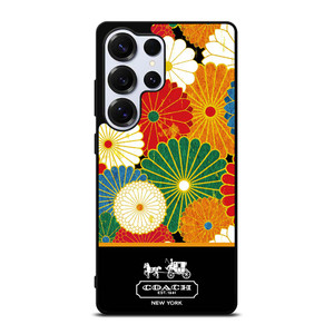 COACH NEW YORK COLORFUL FLORAL LOGO Samsung Galaxy S25 Ultra Case Cover