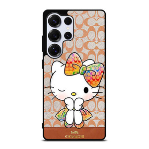 COACH NEW YORK LOGO HELLO KITTY Samsung Galaxy S25 Ultra Case Cover COACH NEW YORK LOGO HELLO KITTY Samsung Galaxy S25 Ultra Case Cover