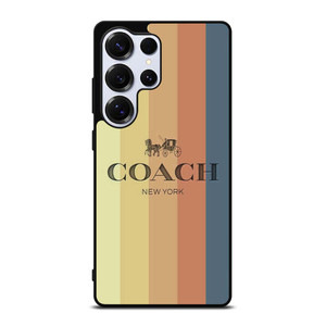 COACH NEW YORK LOGO STRIPES Samsung Galaxy S25 Ultra Case Cover