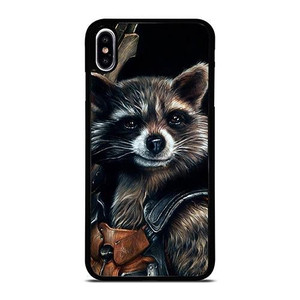 ROCKET RACCOON SMUDGE ART iPhone XS Max Case Cover ROCKET RACCOON SMUDGE ART iPhone XS Max Case Cover