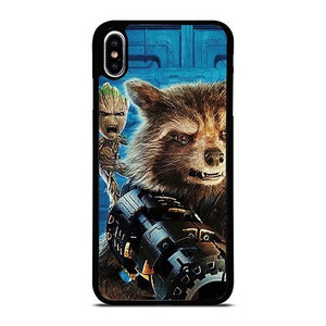 ROCKET RACCOON X GROOT iPhone XS Max Case Cover ROCKET RACCOON X GROOT iPhone XS Max Case Cover