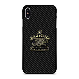 ROYAL ENFIELD VINTAGE LOGO CARBON iPhone XS Max Case Cover ROYAL ENFIELD VINTAGE LOGO CARBON iPhone XS Max Case Cover
