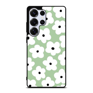 GREEN RETRO FLORAL PATTERN Samsung Galaxy S25 Ultra Case Cover GREEN RETRO FLORAL PATTERN Samsung Galaxy S25 Ultra Case Cover