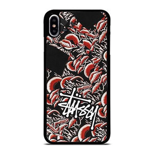 STUSSY CORAL PATTERN iPhone XS Max Case Cover STUSSY CORAL PATTERN iPhone XS Max Case Cover