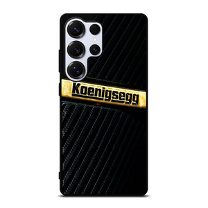 KOENIGSEGG GOLD BLACK CARBON Samsung Galaxy S25 Ultra Case Cover